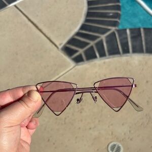 Stylish Pink triangle Sunglasses